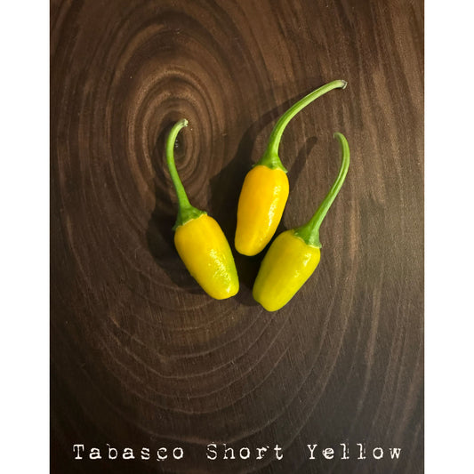 Tabasco Short Yellow Hot Pepper Seeds