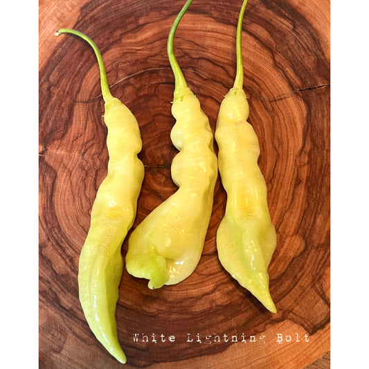 White Lightning Bolt - Hot Pepper Seeds